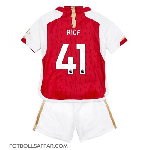 Arsenal Declan Rice #41 Hemmadräkt Barn 2023-24 Kortärmad (+ Korta byxor)